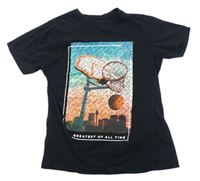Čierne tričko s obrázkom Primark