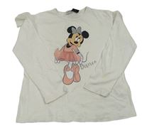 Biele tričko s Minnie Disney