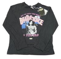 Nové - Tmavošedé triko s obrázkem Zara