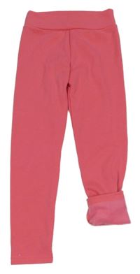 Neonově růžové silnější legíny