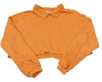 Oranžová crop mikina H&M