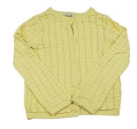 Žlutý vzorovaný propínací svetr Primark