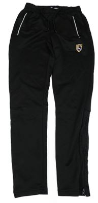 Černé sportovní kalhoty s výšivkou 