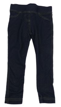 Tmavomodré tregíny rifllového vzhledu C&A