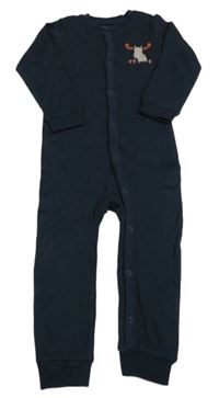 Antracitový overal se sobem Lupilu