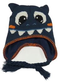 Tmavomodrá čapica s príšerkou Kiki&Koko