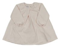 Světlerůžové plátěné šaty s mašlí Absorba