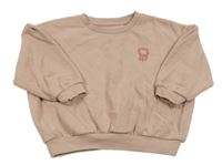 Svetloružová oversize mikina s potlačou George