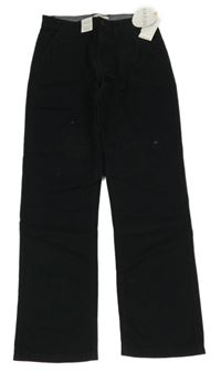 Nové - černé plátěné chino kalhoty M&S