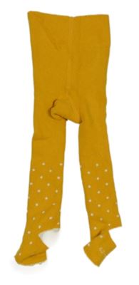Tmavožlté bodkovaná é thermo pančuchy Lupilu