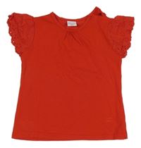 Červené tričko s madeirou 
