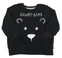 Černá mikina s medvědem George