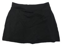 Čierna sukňa s všitými kraťasy School wear