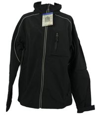 Nové - Pánská černá softshellová bunda s rolákem 