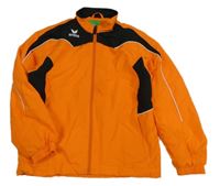 Černo-oranžová šusťáková sportovní bunda Erima