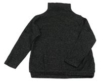 Čierny ľahký sveter s rolákom In Extenso