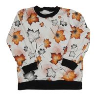 Biela mikina s listami