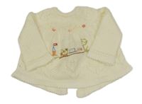 Smotanový sveter s vláčikom 