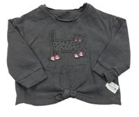 Tmavosivá mikina s šelmou George