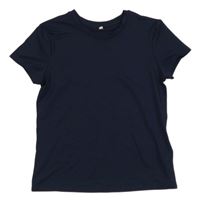 Tmavomodré športové tričko H&M