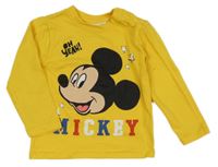 Žlté tričko s Mickeym Disney