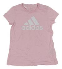 Světlerůžové tričko Adidas