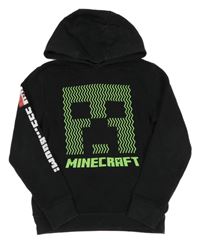 Černá mikina s Minecraft a kapucí Next