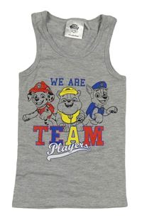 Šedý nátělník s Paw Patrol Nickelodeon