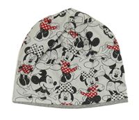 Bielo-sivá čapica s Minnie