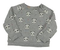 Sivá mikina s pandami John Lewis