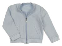 Svetlomodrá prepínaci mikina s prúžkami Gymp