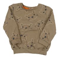 Béžová mikina so zvieratkami So Cute