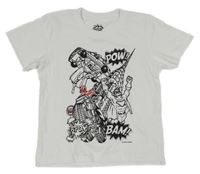 Biele vybarvovací tričko s potlačou