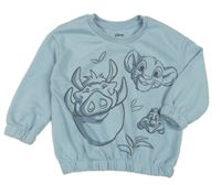 Svetlomodrá oversize mikina so Simbou Primark
