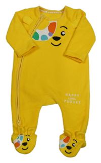 Žlutý fleecový overal - Pudsey George