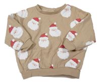 Béžová oversize mikina se Santou Dunnes