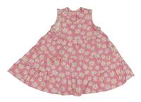 Růžové květované šaty Mothercare