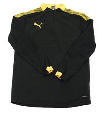 Černo-žlutá funkční bundomikina s logom a vzorom zn. PUMA