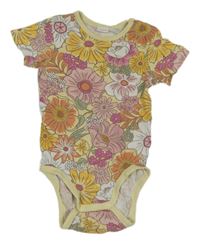 Šafránové květované body H&M