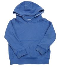 Modrá mikina s vreckom a kapucňou M&S