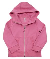 Ružová prepínaci mikina s kapucňou F&F