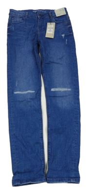 Nové - modré skinny rifle s prošoupáním Denim Co.