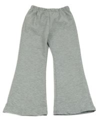 Šedé melírované flare tepláky