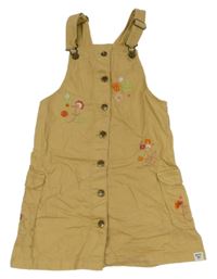 Piesková é cargo rifľové prepínaci šaty s kvietkami Debenhams