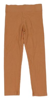 Skořicové rebrované legíny George