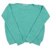 Jadeitový rebrovaný sveter Pepperts!