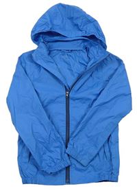 Modrá šušťáková bunda s kapucňou Tchibo