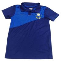 Tmavomodro-safírové sportovní polo tričko s výšivkou Umbro