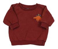 Vínová mikina s dinosaurom Next