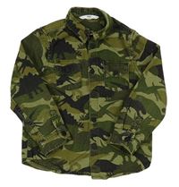Army riflová bunda s dinosaury M&S
